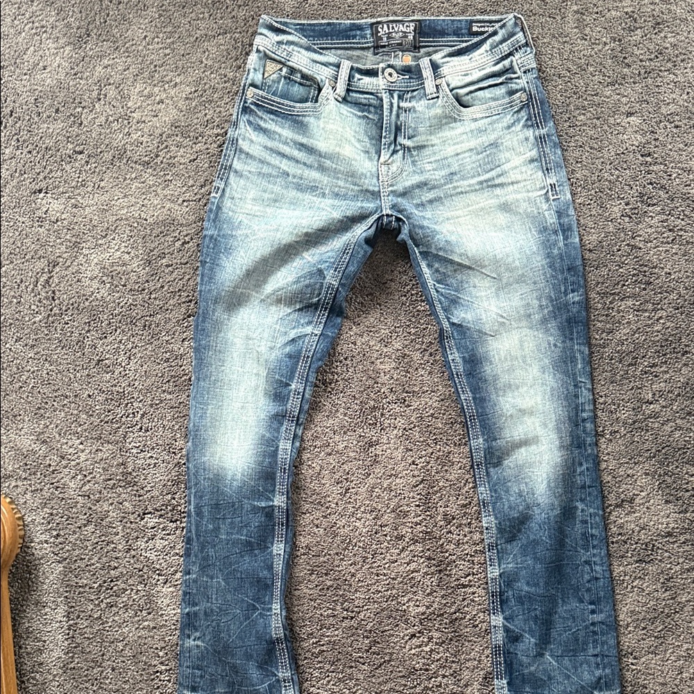 Salvage Faded Blue Slim Men's Jeans